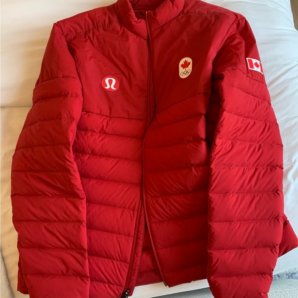 lululemon athletica Red Puffer Jacket